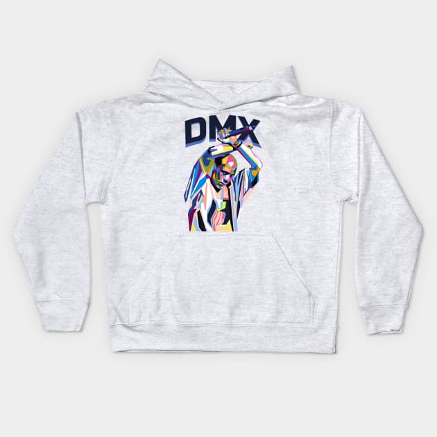 Abstract dmx legend in WPAP Kids Hoodie by smd90